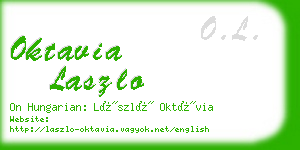 oktavia laszlo business card